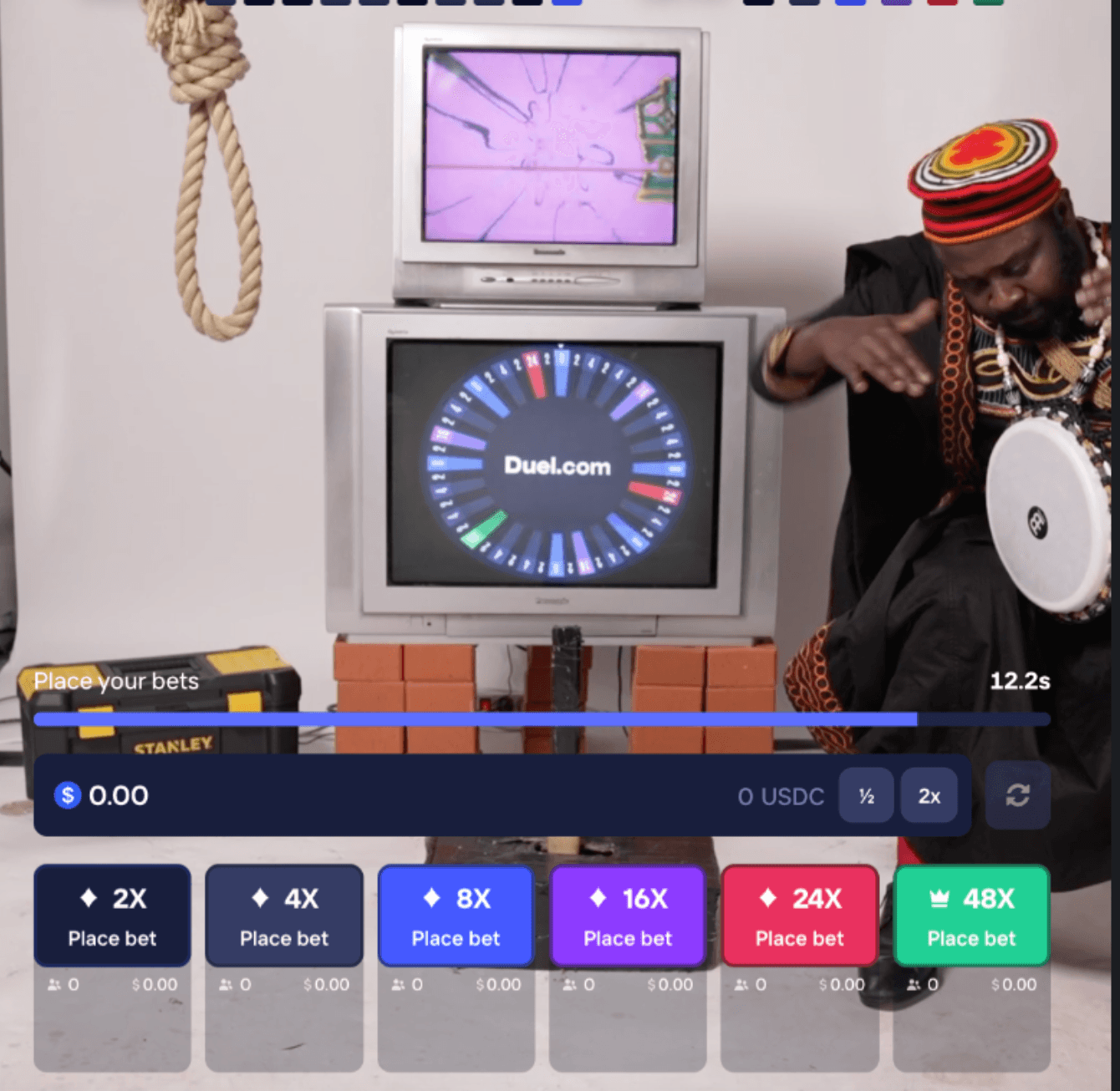 Castle Roulette board and table layout