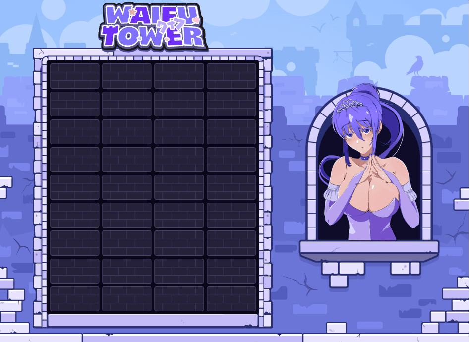 Waifu Tower game board